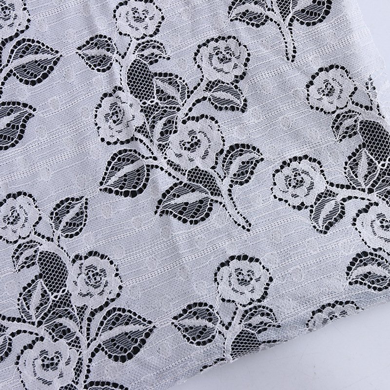 Lace Fabric Cutwork Jacquard Polyester for Bridal Wholesale Supplier 10
